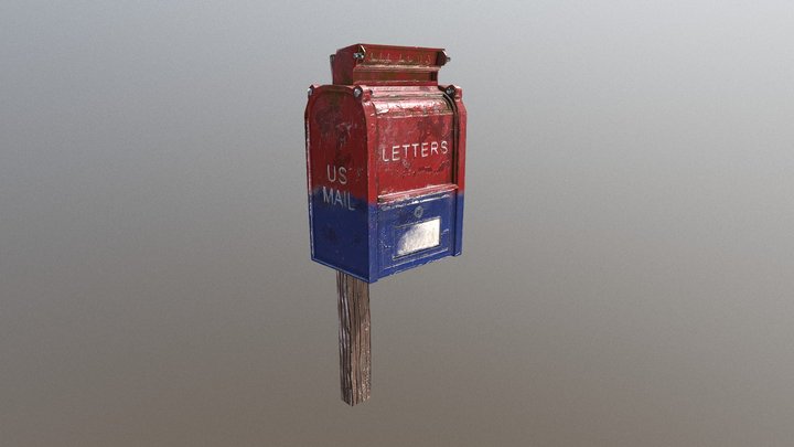 MailBox Us 3D Model