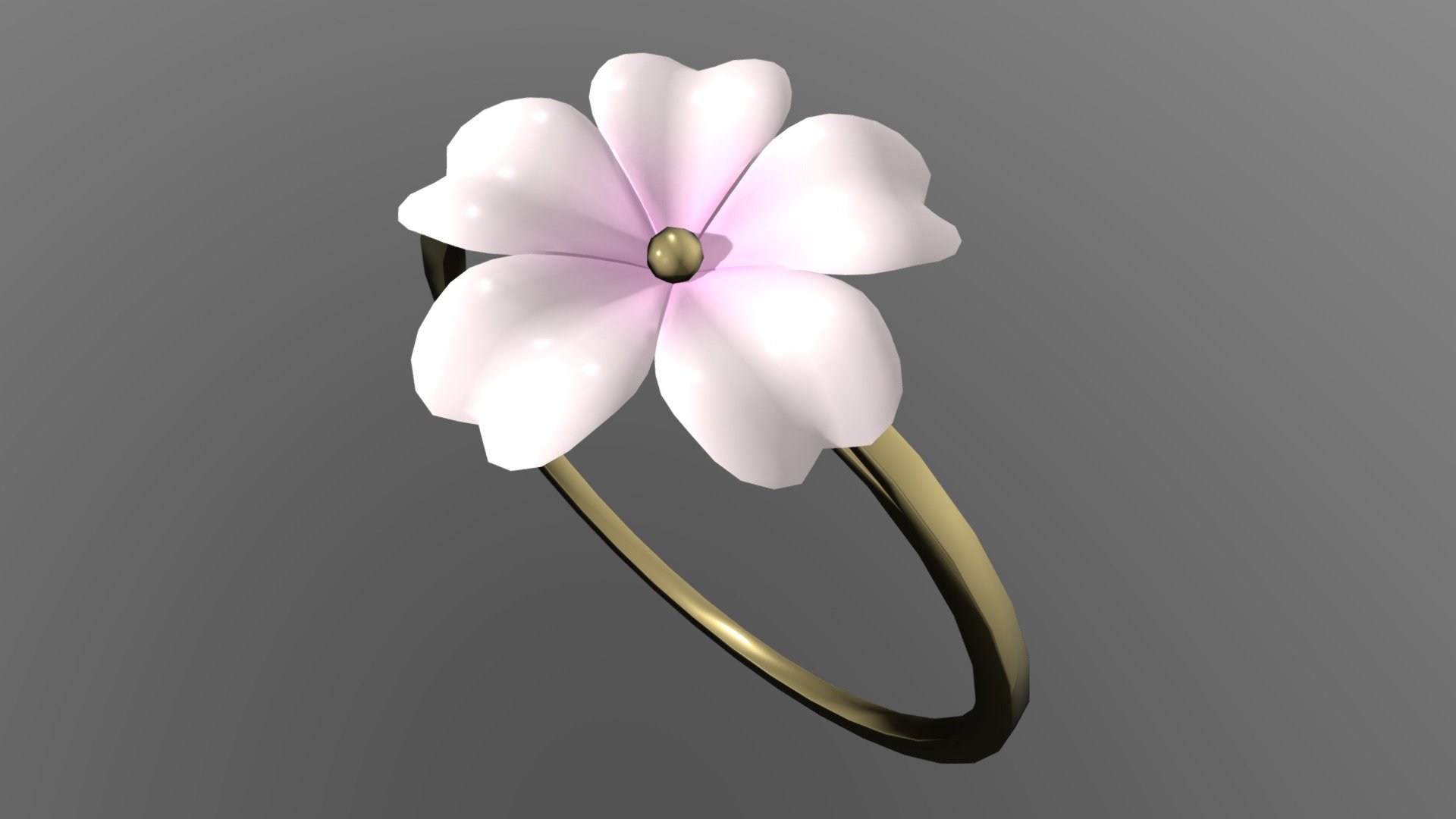 Sakura Flower Ring — Sketchfab embed 3D viewer