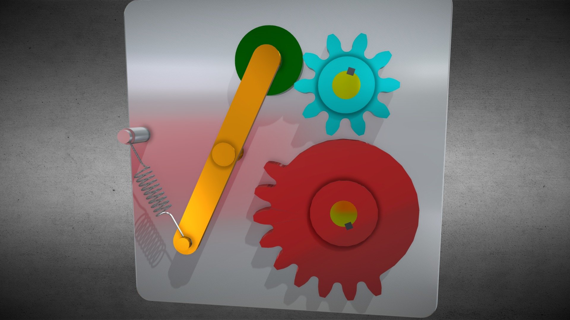 Intermittent Mutilated Gears Mechanism Download Free 3D model by