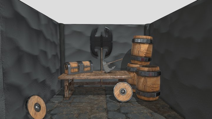 Viking store room 3D Model