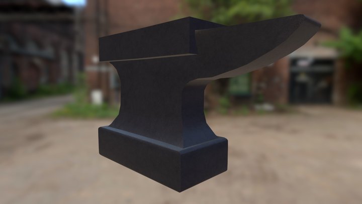 Casting Anvil (Well-Worn) 3D Model