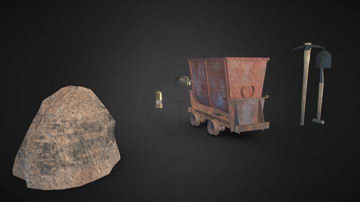 Mining Props 3D Model