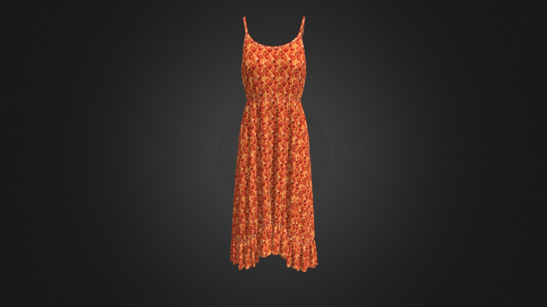 Ruffle dress - Buy Royalty Free 3D model by number1d3d [03cf2c1 ...