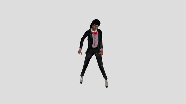 Michael Jackson (Mouth Moving) 3D Model