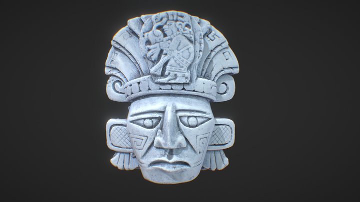 Mayan Mask 3 3D Model