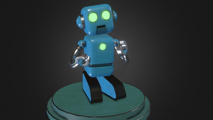 RetroRobot 3D Model