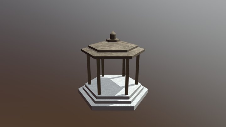 Gazebo Textured FINALLY 3D Model