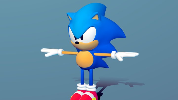 Classic_sonic 3D models - Sketchfab