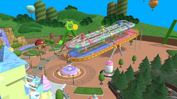 Mario Kart 8 - GCN Baby Park – Modello 3D gratuito STL