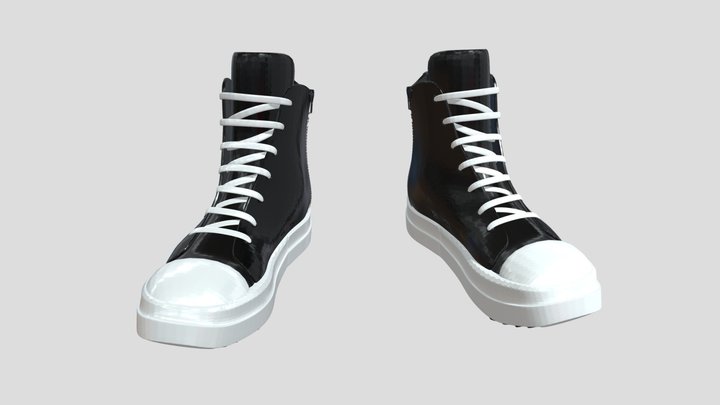 Rick Owens Ramones 3d model free 3D Model