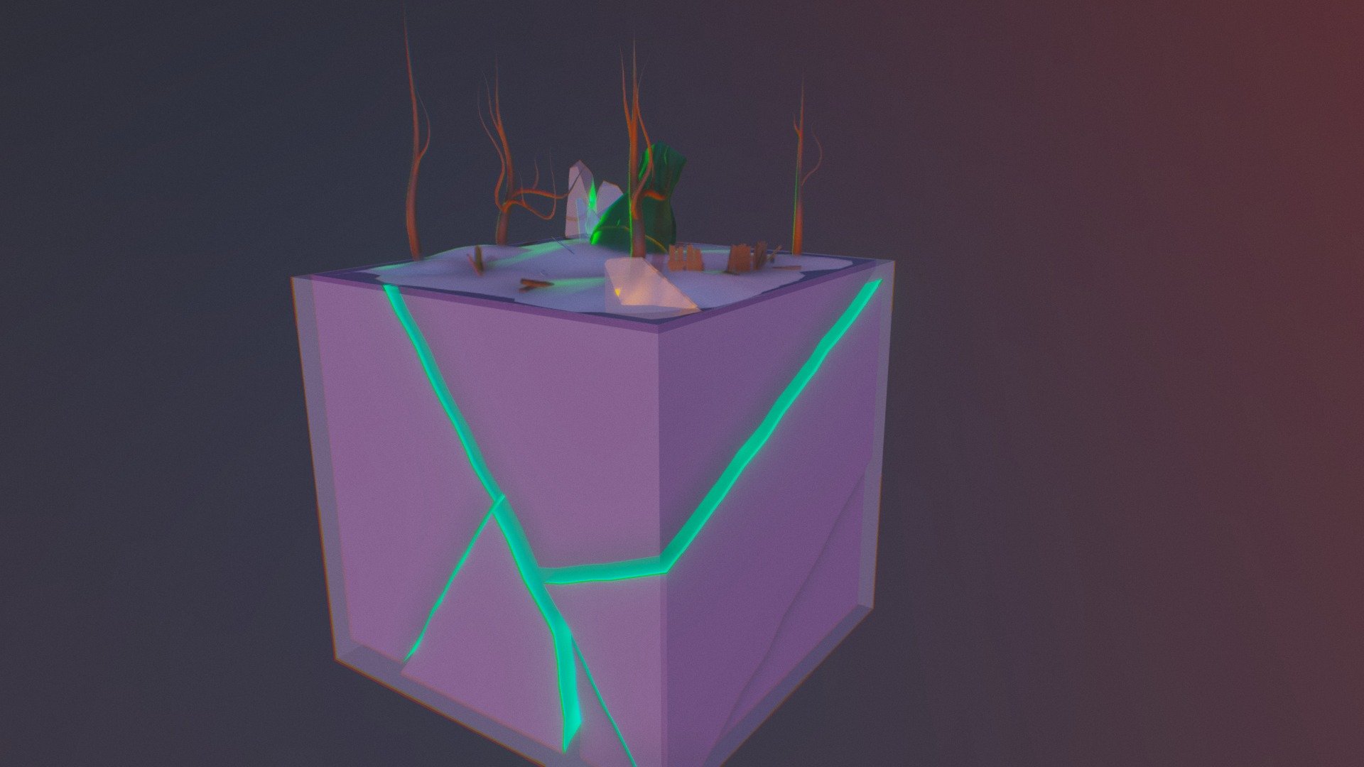 Cube world - 3D model by DrawingPanda [03d5106] - Sketchfab