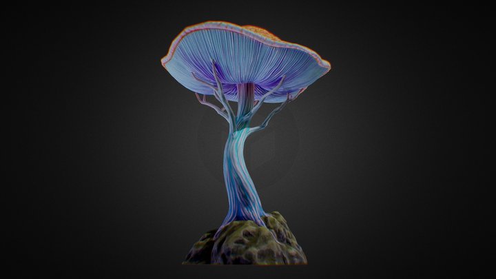 Stylized Mushroom 3D Model
