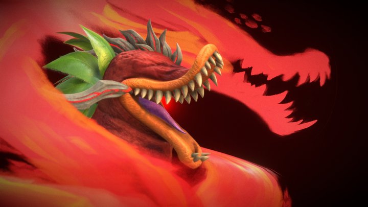 Cherryzilla - Plants vs Zombies Fusion 3D Model