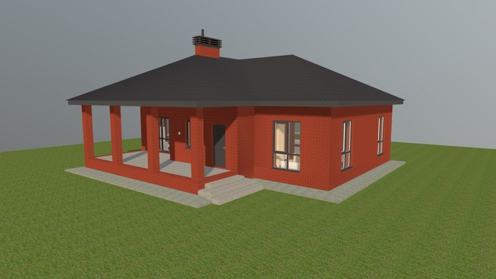 ИЖС кирпич 510 3D Model