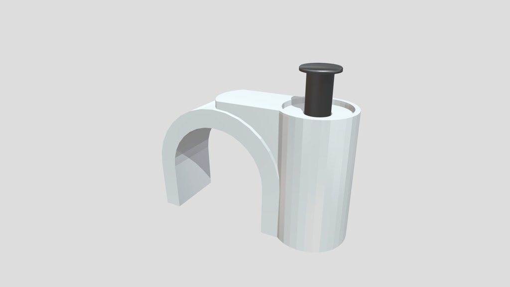 (Free) Cable Clip with Screw - PVC