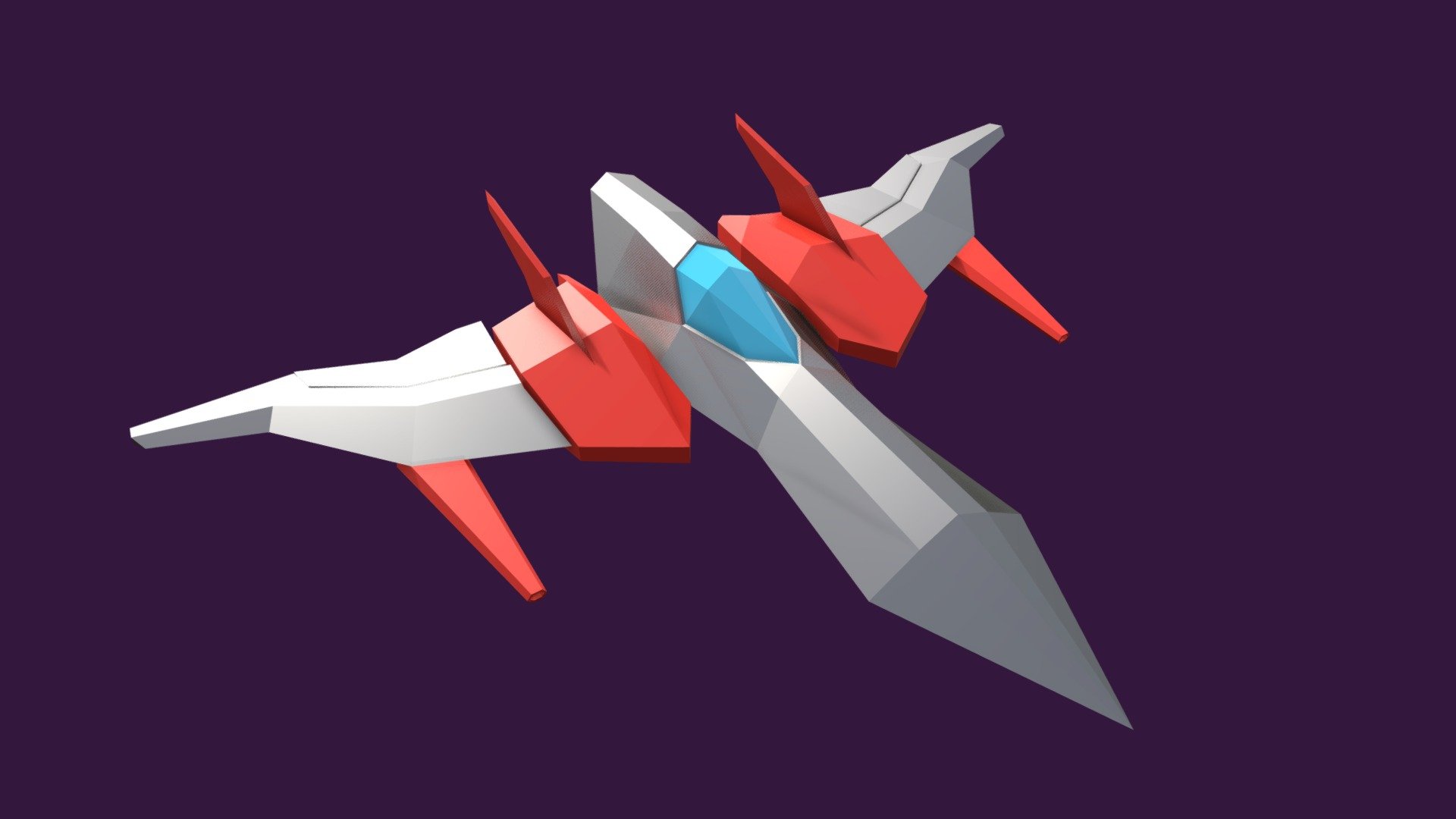 Lowpoly Space Ship - Download Free 3D model by 3Dimentional ...