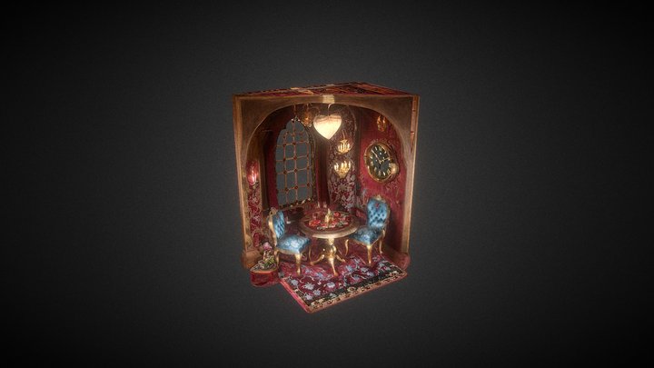 Medieval Room - Romantic Diorama