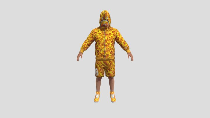 Pubg character outfit 3D Model
