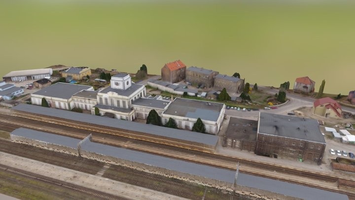 Dworzec Kolejowy w Zbąszyniu 2017 3D Model