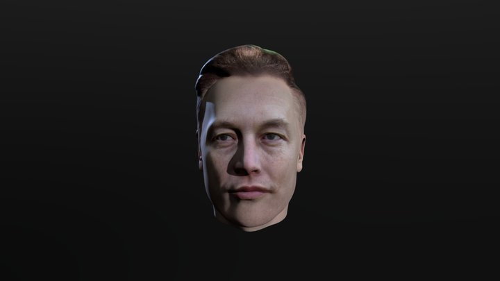 Elon Musk Head V3 3D Model