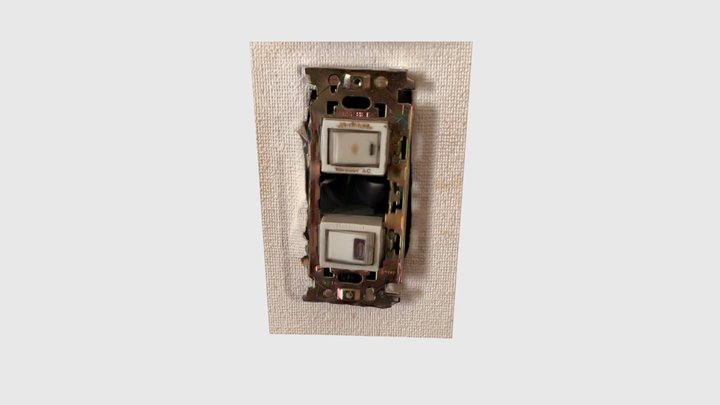 Light Switch (Uncovered) 3D Model