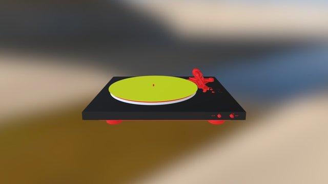 Turntable 3D Model