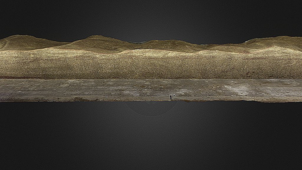 Bedforms in UWyo Flume, Trenched Stratigraphy