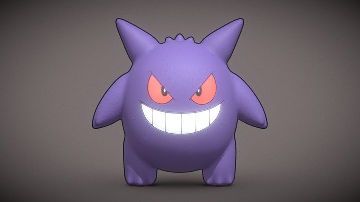 Gengar Pokemon 3D Model