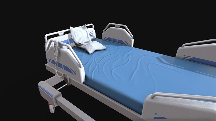 Hospital Bed 3D Model