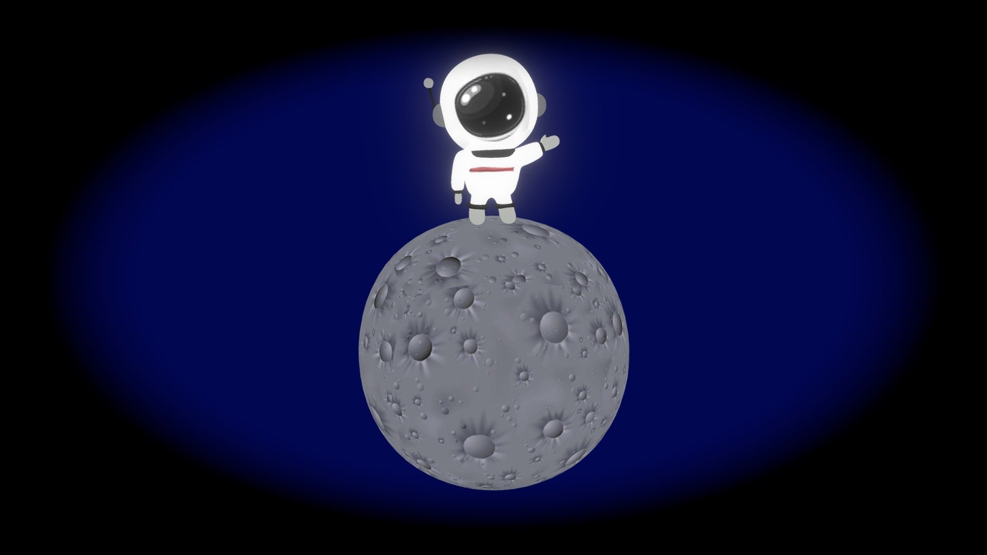 Lowpoly Astronaut Cartoon