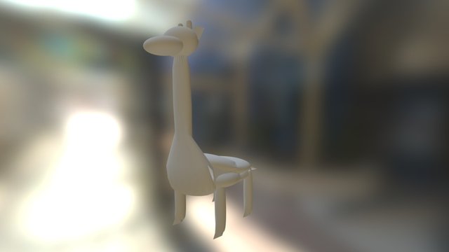 Giraffe (semi-realistic) 3D Model