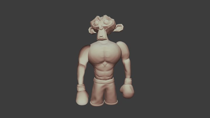 Monkey 3D Model