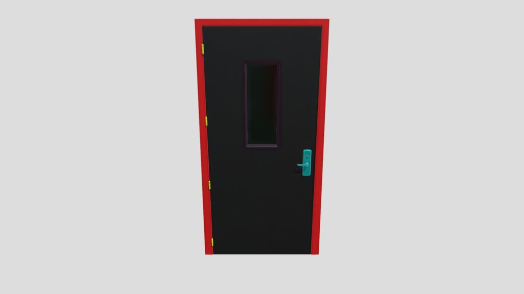 Single Door With Window Industrial