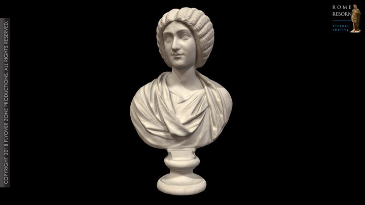 3D rendering of Julia Domna