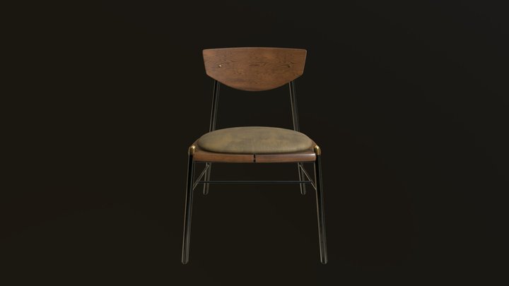 Kink Dining Chair 3D Model