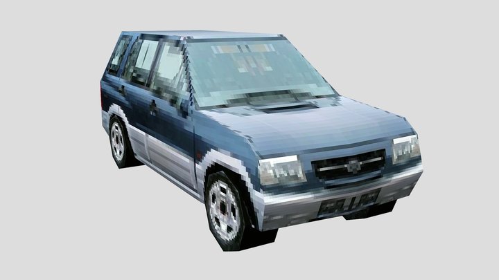 Suzuki Grand Vitara - PS1 Low Poly 3D Model
