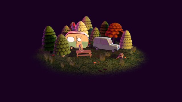 Trip to the Woods 3D Model