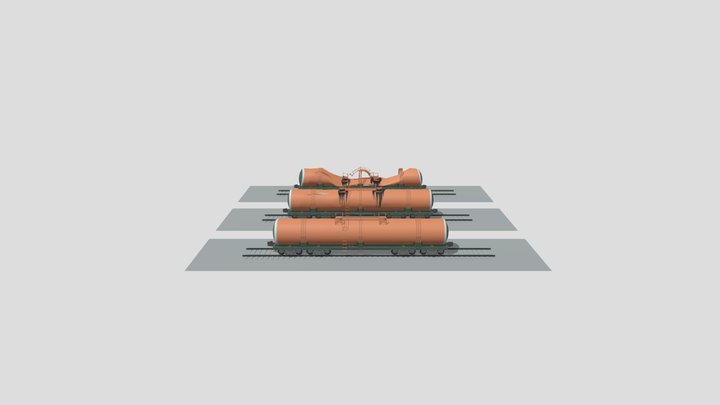 Rail Tank 3D Model