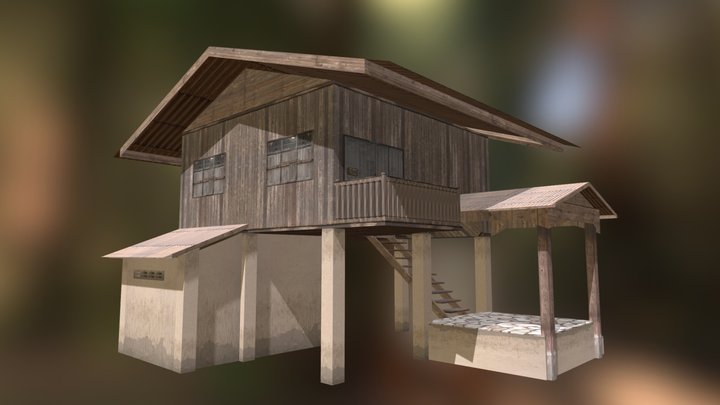 Thailand Village Country House 3D Model