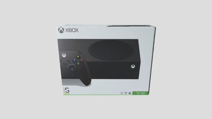 Xbox Series S Carbon Black Box 3D Model