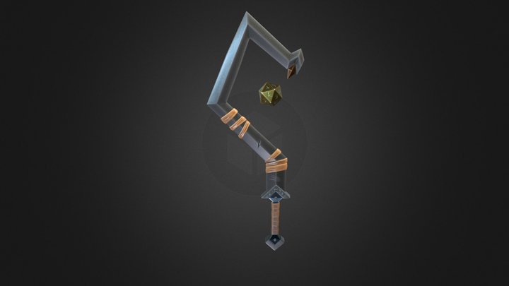 stylized sword 3D Model