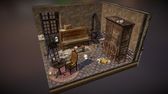 Scene 19th century 3D Model