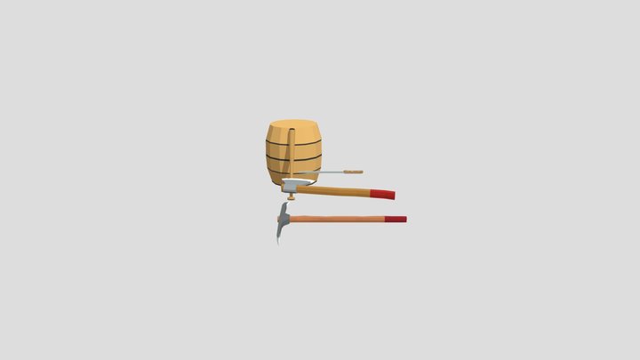 Low Poly Survival Pack 3D Model