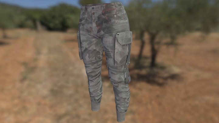 Bank Robber's Cargo Pants 3D Model