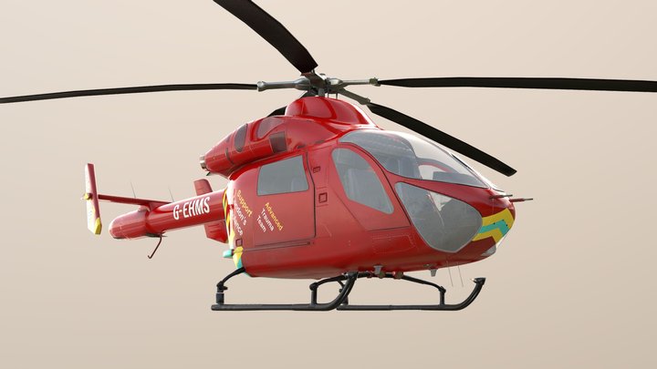 London Air Ambulance 3D Model