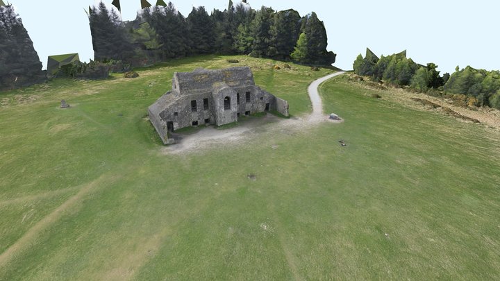 Stone Mansion 3D Model