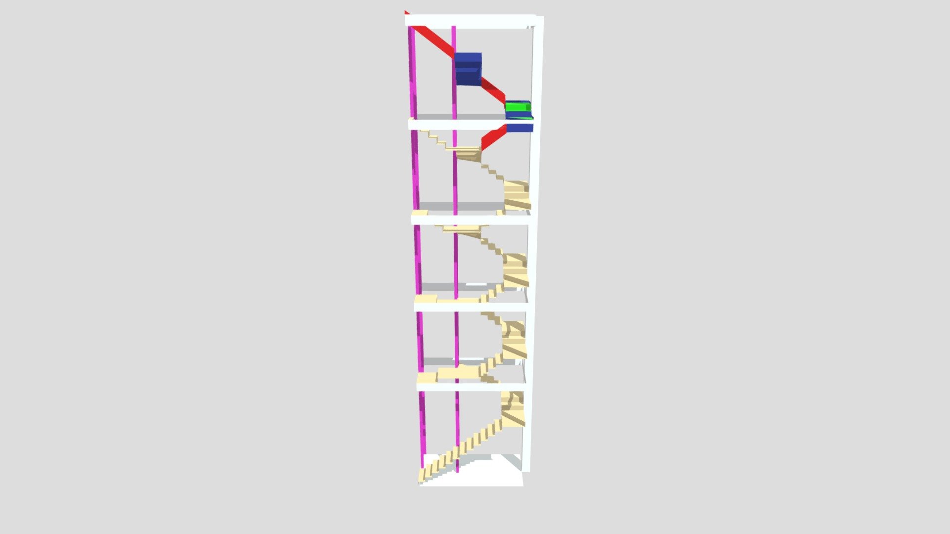 Esquema escalera rúa Igrexa 7 (Porto do Son)