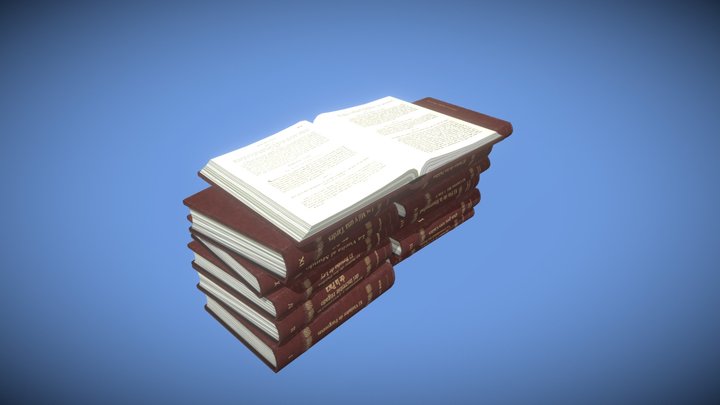 Books-4 3D Model