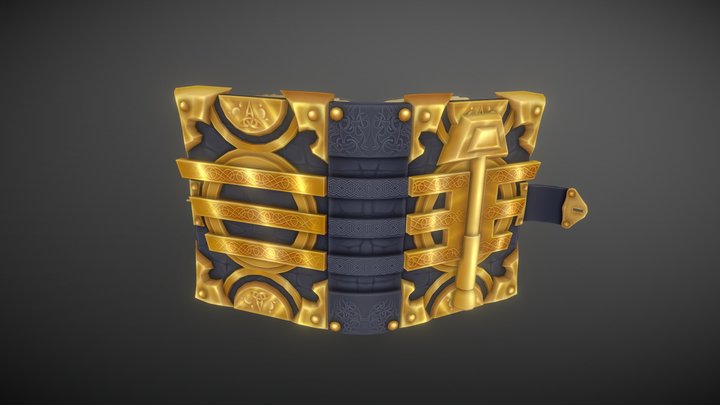 Paladin's Book Challenge - Handpainted 3D Model