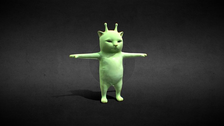 CAT ALIEN / GATO ALIEN MEME 3D MODEL 3D Model